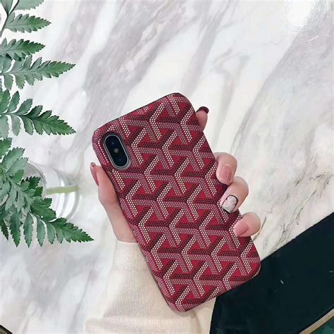 goyard leather phone case|Goyard case for iphone.